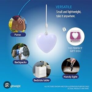 Backpack Flood Light heart shaped